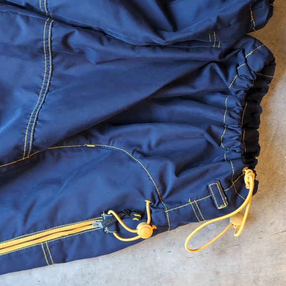 Macgear Vintage Y2K Rave Blue w/ Yellow Detailing Pants Size 42 - Picture 4 of 7